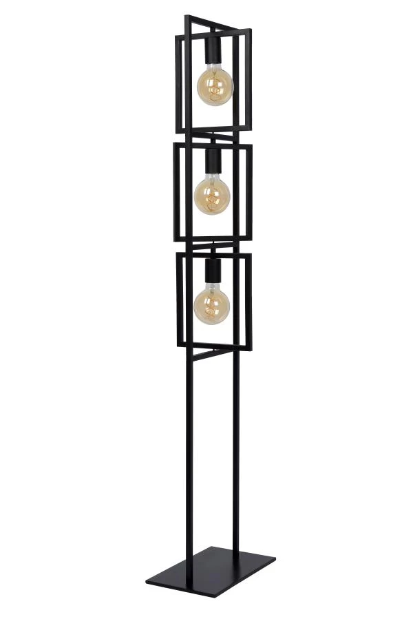 Lucide LUUK - Floor lamp - 3xE27 - Black - off